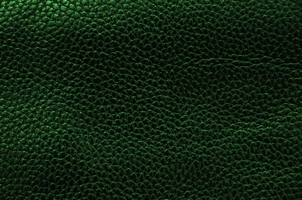 Grünes Leder Hintergrund Textur — Stockfoto