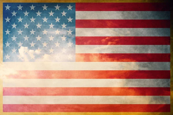 Grunge Usa Zászló Háttér Textúra — Stock Fotó