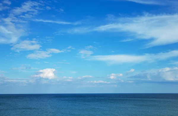Поверхня Блакитної Морської Води Небі Стокове Зображення