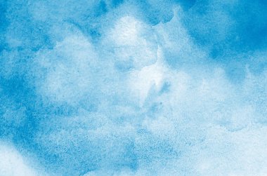 Soyut mavi suluboya arkaplan dokusu