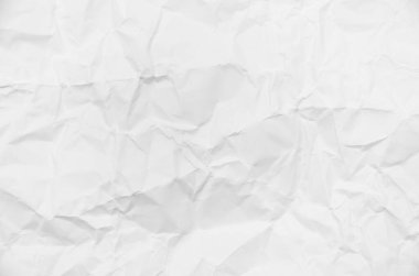 Beyaz Kağıt arka plan görüntüsü için buruşuk