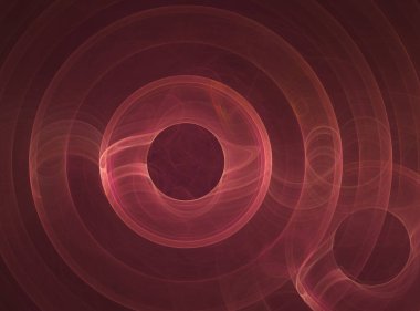 fraktal renkli soyut yuvarlak eğriler ve siyah arkaplan üzerindeki çizgiler