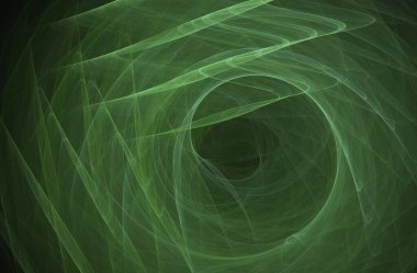 fraktal renkli soyut yuvarlak eğriler ve siyah arkaplan üzerindeki çizgiler