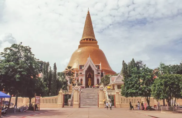 Nakhon Pathon Thailand Abril 2023 Phra Pathommachedi Phra Pathom Chedi — Fotografia de Stock