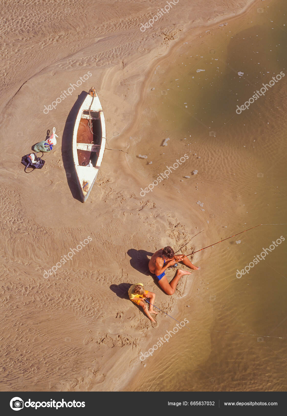 Gqeberha South Africa July 2023 Fishing Swartskop River Gqeberha