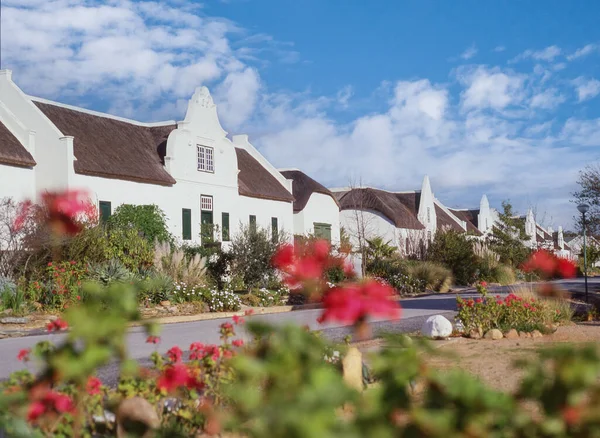 Een Kaap Nederlands Huis Church Street Tulbagh West Kaap Provincie Stockfoto