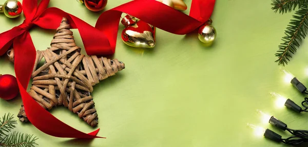 Χριστουγεννιάτικες Και Οικολογικές Χειροποίητες Διακοσμήσεις Δώρων Eco Χριστούγεννα Έννοια Διακοπών — Φωτογραφία Αρχείου