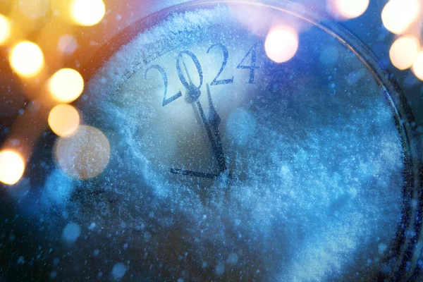 2024 Mutlu Yıllar Noel Tebrik Kartı Tasarımı Geçmişi Xmas Bayram Stok Resim
