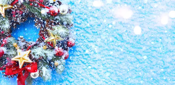 Sztuka Boże Narodzenie Nowy Rok Tle Ferie Zimowe — Zdjęcie stockowe