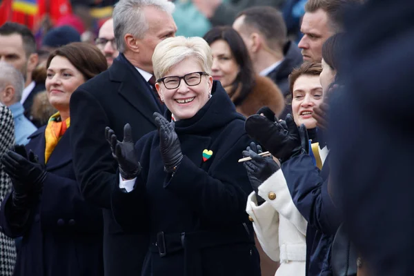 Вильнюс Литва Марта 2023 Года Премьер Министр Литвы Ингрида Симонит — стоковое фото