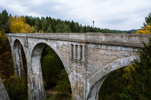 Oude Betonnen Spoorbruggen Stanczyki Noord Polen — Stockfoto