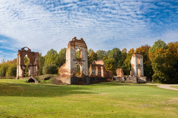 Ruines Manoir Merkine Dans Ancienne République Paulava Une Communauté Paysanne — Photo