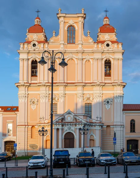 リトアニアのヴィリニュス 2023年4月11日 リトアニアのヴィリニュスにあるイエズス会聖カジミェシュ教会 — ストック写真