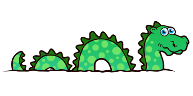 Şirin yeşil noktalı deniz yılanı.