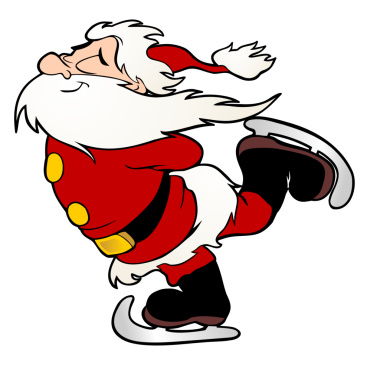 Buz patenli Noel Baba