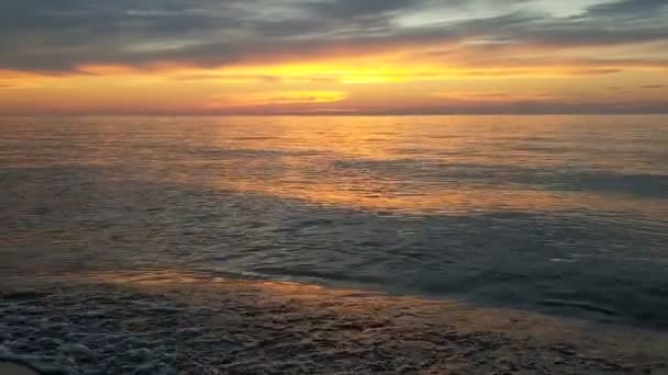 Abendliche Uferlandschaft Lake Superior Den Vereinigten Staaten — Stockvideo