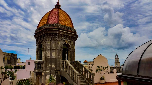 Havana Kuba Dubna 2017 Střecha Hotelu Raquel Havanské Kubě Hotel — Stock fotografie