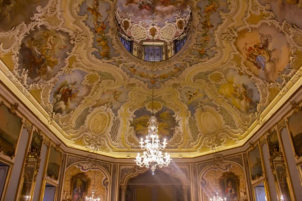 Catania Italia Agosto 2021 Decoración Interior Del Palazzo Biscari Palacio —  Fotos de Stock