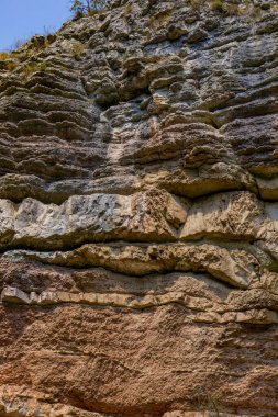 Doğu Sırbistan 'daki Boljetin nehir boğazındaki jeolojik oluşumlara bak