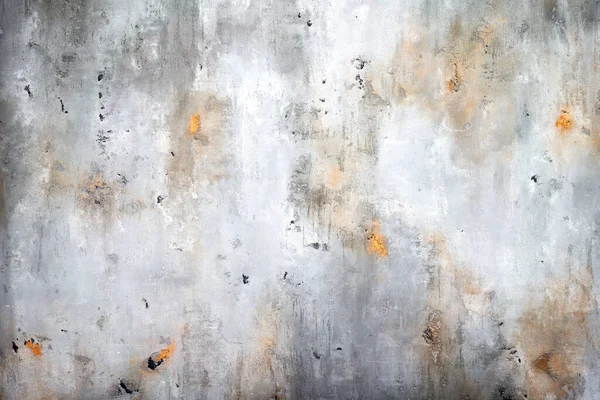 Цементная Гипсовая Стена Пятнами Ржавчины — стоковое фото