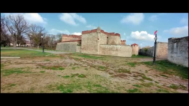 Baba Vida Festung Vidin Bulgarien Ufer Der Donau Beeindruckendes Und — Stockvideo