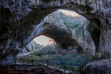 Devetashka cave, near Lovech, Bulgaria. In this cave have been made some scenes of The Expendables 2. There are many bats in the cave.