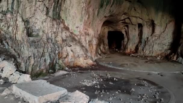 Devetashka Cave Lovech Bulgaria Cave Have Been Made Some Scenes — Stockvideo