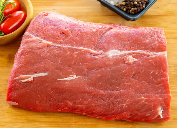 stock image Raw Veal Sirloin Close Up