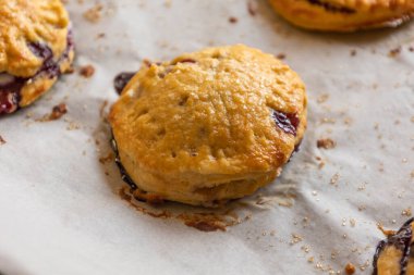 Taze yaban mersinli Rustik Krem Peynirli Puf Böreği