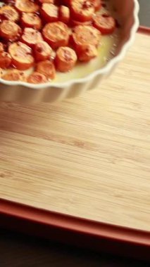 Maydanozlu havuç ve parmesan peyniri yakından.