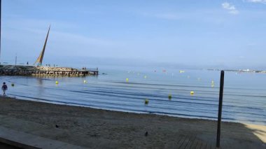 İspanya şehri manzaralı güzel bir yer stok videosu