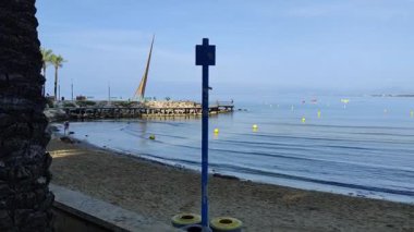 İspanya şehri manzaralı güzel bir yer stok videosu