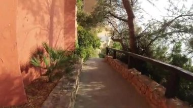 İspanya şehri manzaralı güzel bir yer stok videosu