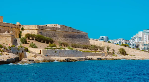 View Fort Manoel Manoel Island Gzira Malta Silma Right Sunny — Stock Photo, Image
