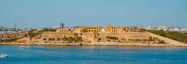 Fort Manoel Manoel Island Gzira Malta Sunny Summer Day Panoramic — Stock Photo, Image