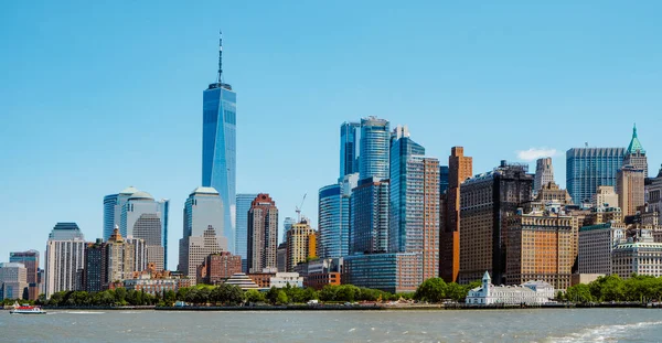 Een Uitzicht Het Financial District Lower Manhattan New York City — Stockfoto