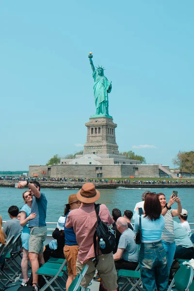 New York City Usa Maj 2023 Turister Ombord Turné Båt — Stockfoto