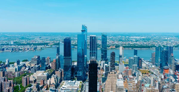 Uma Vista Panorâmica Centro Manhattan Nova York Estados Unidos Direção — Fotografia de Stock