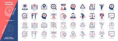 Muhasebe simgesi ayarlandı. Mantık, Proje, Tahmin, Açıklama, Tartışma, Deneyim, Çözüm, Arama. Duotone rengi katı ve düzenlenebilir dış hat simgeleri