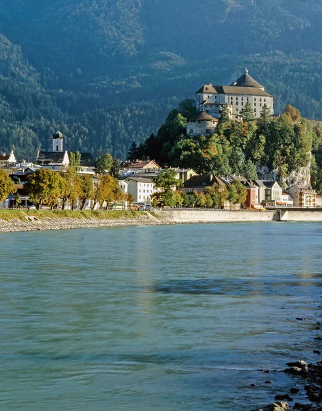 Kufstein Com Castelo Tirol Áustria — Fotografia de Stock