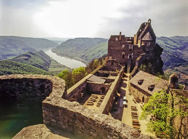 Castelo Aggstein Sobre Rio Danúbio Áustria — Fotografia de Stock