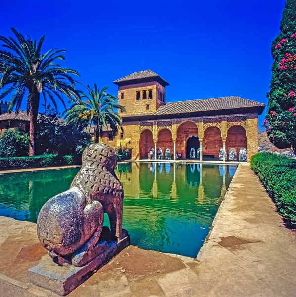 Alhambra Palais Portal Grenade Espagne — Photo