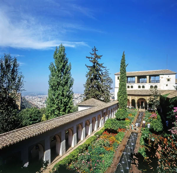 Uitzicht Het Alhambra Granada Spanje — Stockfoto