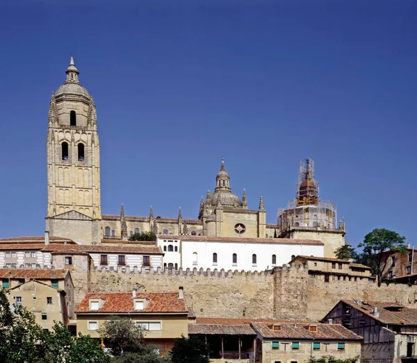 Cathedral Segovia Spanyol — Stok Foto