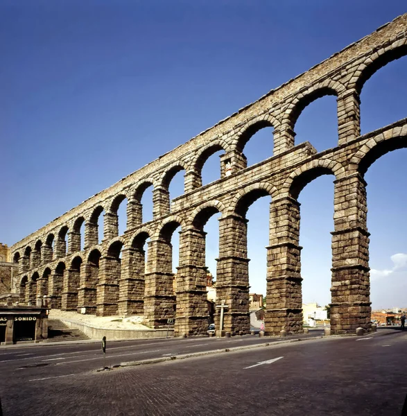 Acquedotto Romano Segovia Spagna — Foto Stock
