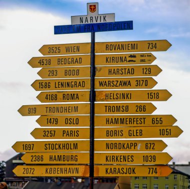Norveç, Narvik 'te Trafik İşareti