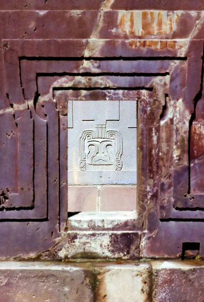Ancient Sculpture Paz Bolivia — Stock Photo, Image