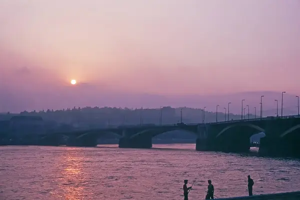 River Danube Dawn Budapest Hungary — Stock Photo, Image