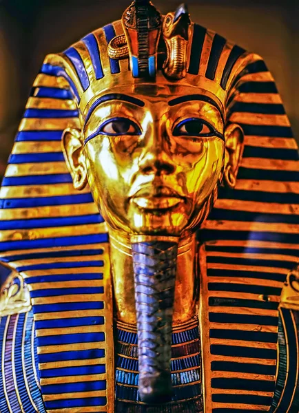Máscara Morte Tutancâmon Egito — Fotografia de Stock