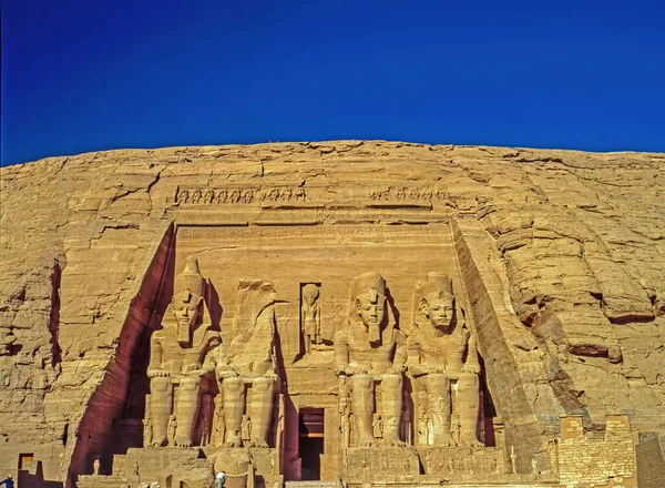 Temple Abu Simbel Tillägnad Ramesses Egypten — Stockfoto
